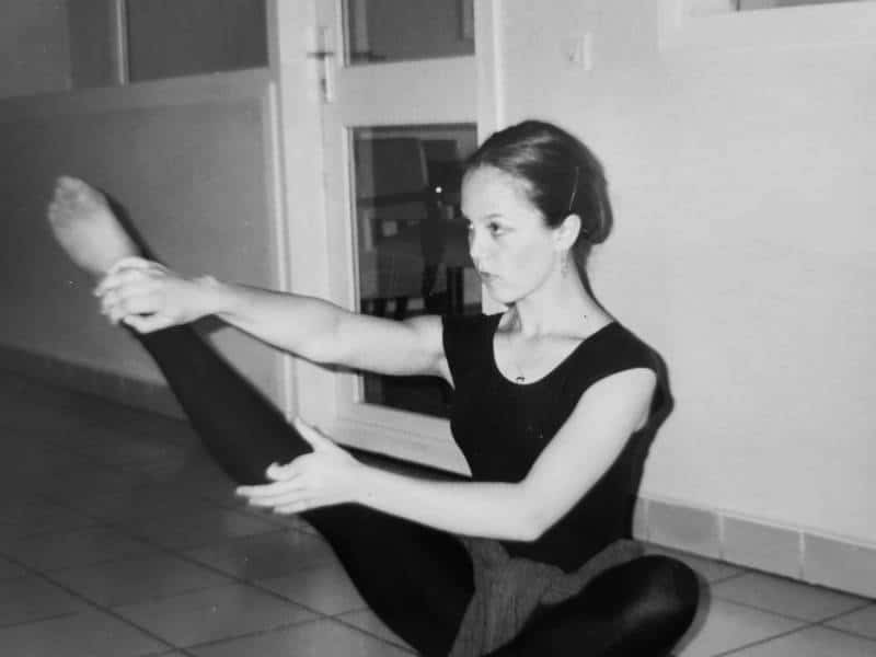 Votre biographe dans sa jeunesse qui s'entraîne